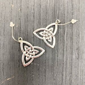 Celtic Silver Trinity Knot Earrings